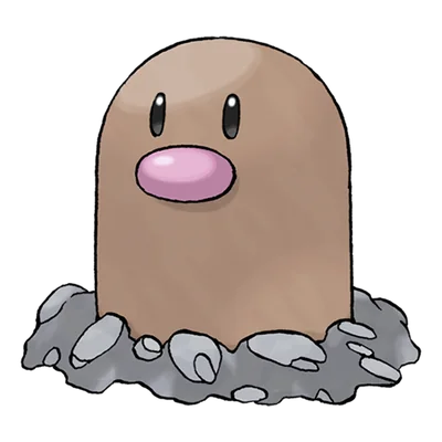 Diglett official artwork